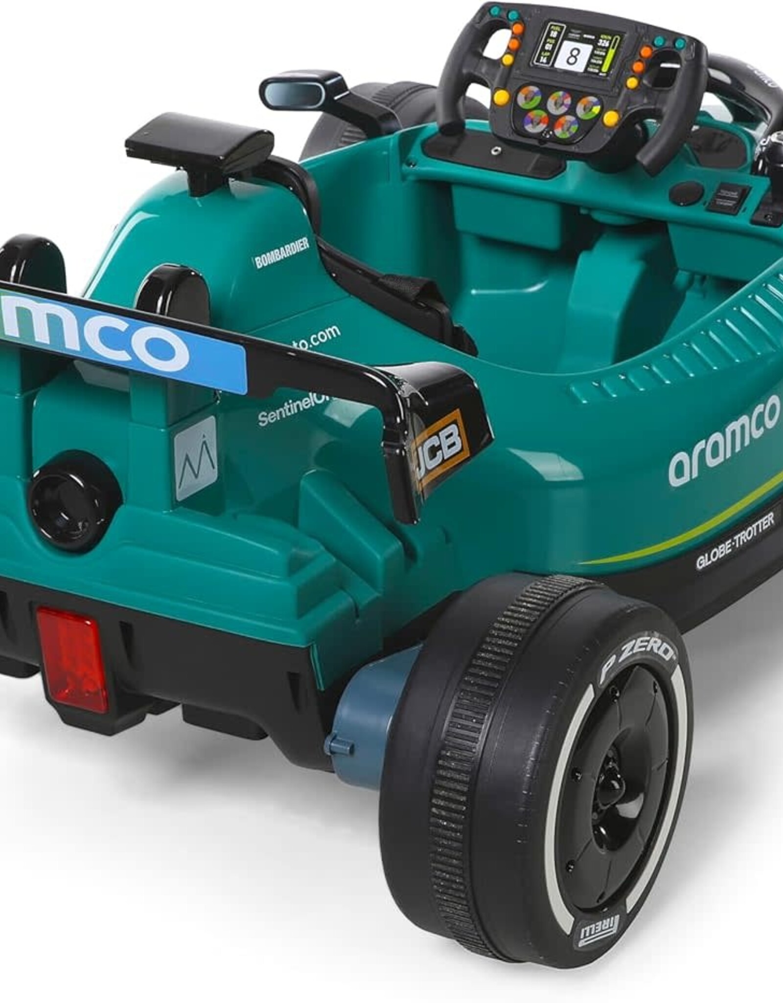 Dynacraft 12V Aston Martin Aramco Formula One Team Race Car for Age 3-8 Years, with Remote Contol
