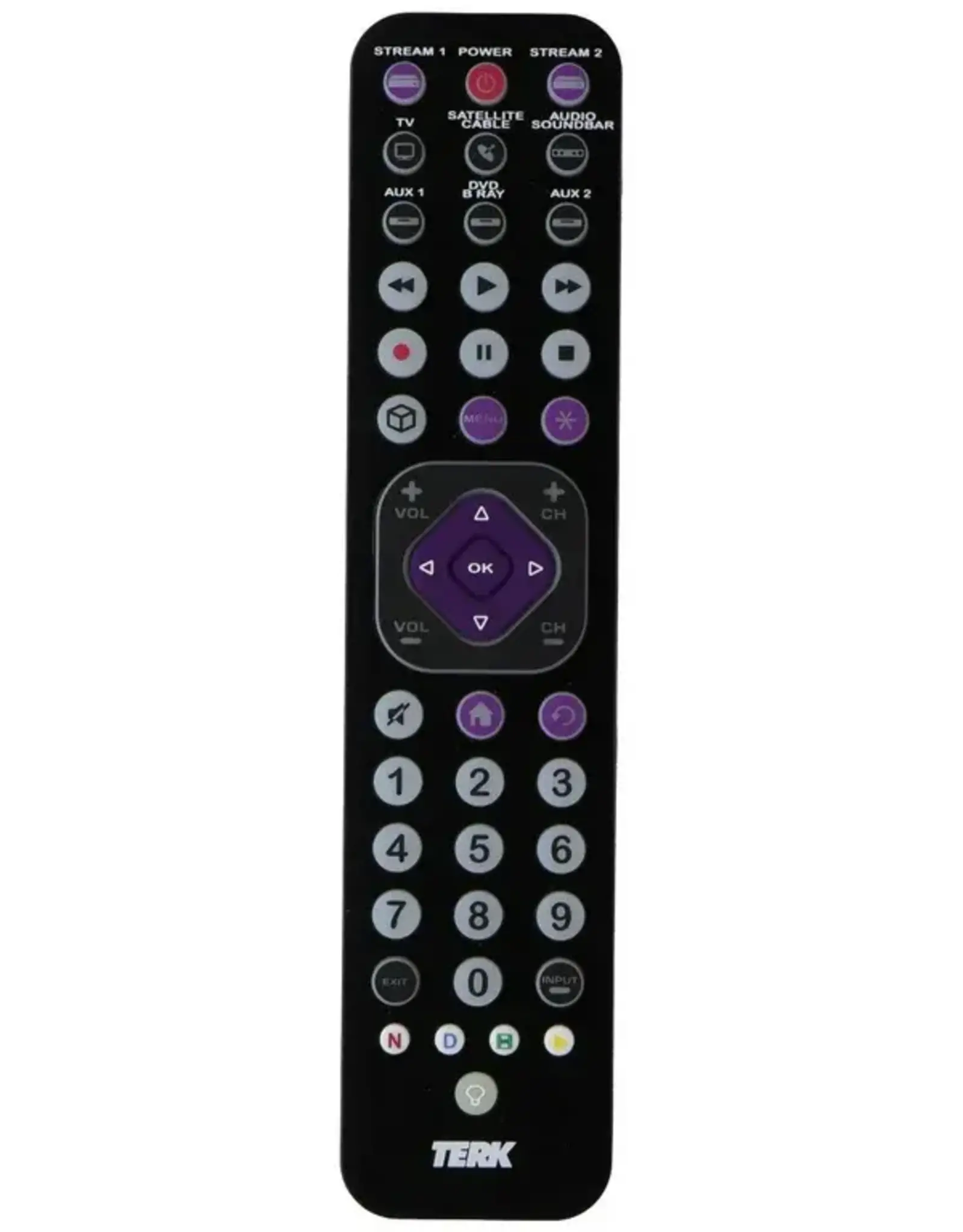 TERK - 8 Device Universal Remote Rechargeable (TKTC8GB)*