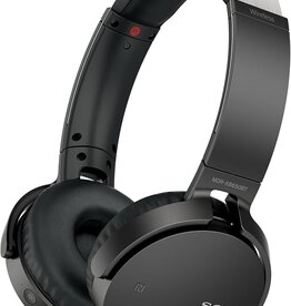 SONY- ON EAR EXTRA BASS HEADPHONES WITH MIC BLACK
