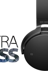 SONY- ON EAR EXTRA BASS HEADPHONES WITH MIC BLACK