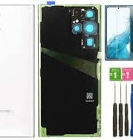 Samsung Galaxy S22 Ultra 5G Back Cover Glass With Camera Lens  (White)