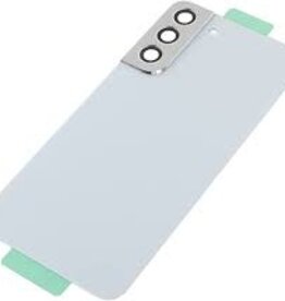 S22 Plus Back Cover Glass With Camera Lens (No Logo) White