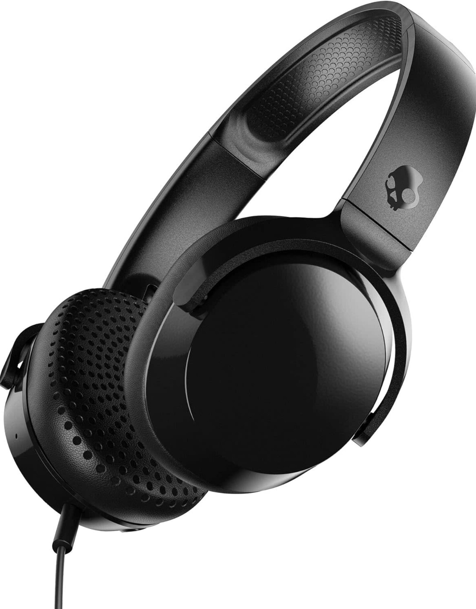 Skullcandy Riff On-Ear Wired Headphones, Microphone, Works with Bluetooth Devices and Computers - Black
