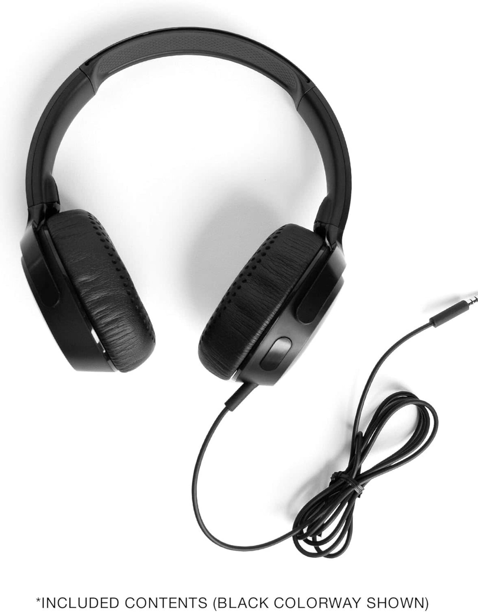 Skullcandy Riff On-Ear Wired Headphones, Microphone, Works with Bluetooth Devices and Computers - Black