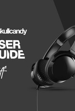 Skullcandy Riff On-Ear Wired Headphones, Microphone, Works with Bluetooth Devices and Computers - Black