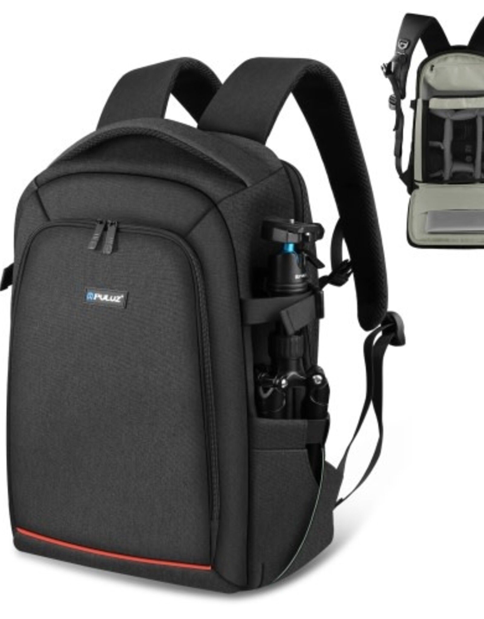 PULUZ Outdoor Portable Waterproof Scratch-proof Dual Shoulders Backpack Handheld PTZ Stabilizer Camera Bag with Rain Cover for Digital Camera, DJI Ronin-SC / Ronin-S