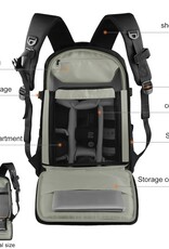PULUZ Outdoor Portable Waterproof Scratch-proof Dual Shoulders Backpack Handheld PTZ Stabilizer Camera Bag with Rain Cover for Digital Camera, DJI Ronin-SC / Ronin-S