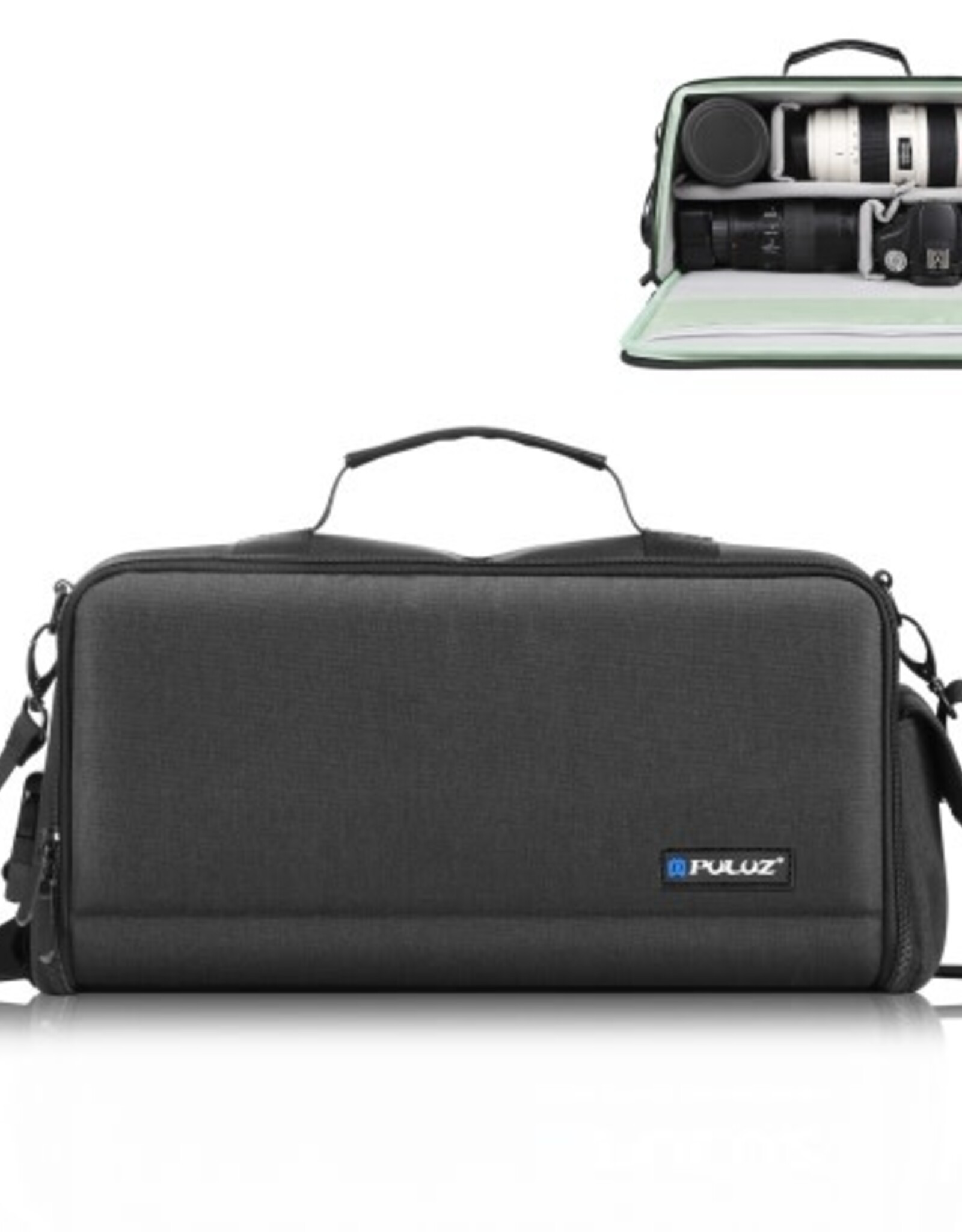 PULUZ Portable Camera Crossbody Shoulder Bag Digital Storage Lens Bag