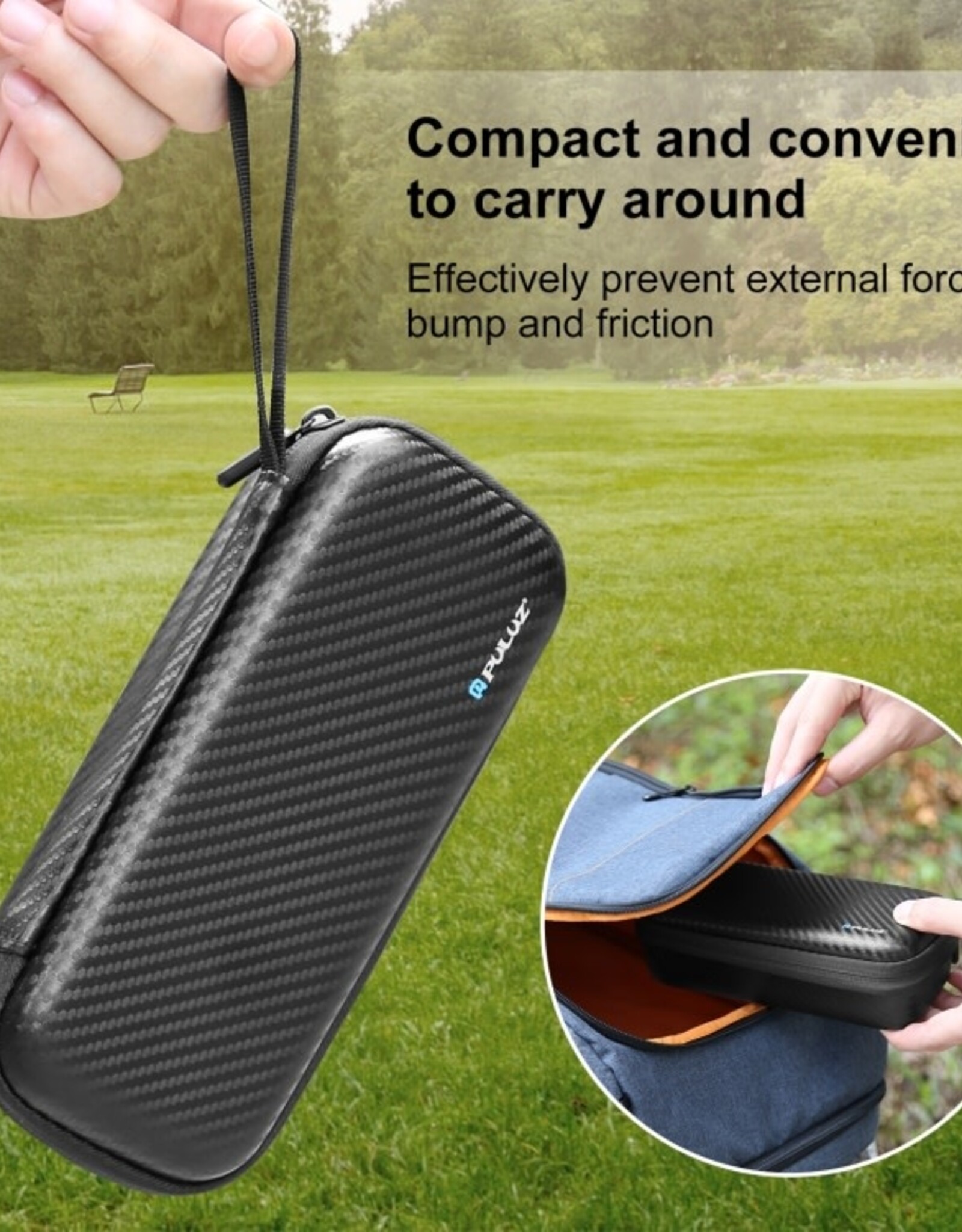 For DJI Omso Pocket 3 PULUZ Mini Body Bag Portable EVA Storage Bag