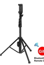PULUZ Bluetooth Shutter Remote Selfie Stick Tripod Mount Holder for Vlogging Live Broadcast