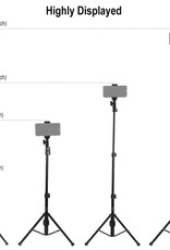 PULUZ Bluetooth Shutter Remote Selfie Stick Tripod Mount Holder for Vlogging Live Broadcast