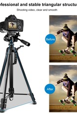 PULUZ Aluminum Selfie Live Tripod Mount with Three-dimensional Head & Phone Clamp
