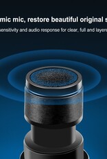 PULUZ UHF Wireless Dynamic Microphone with LED Display Black