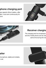 PULUZ Wireless Lavalier Noise Reduction Reverb Microphones for iPhone / iPad, 8-Pin Receiver and Dual Microphones