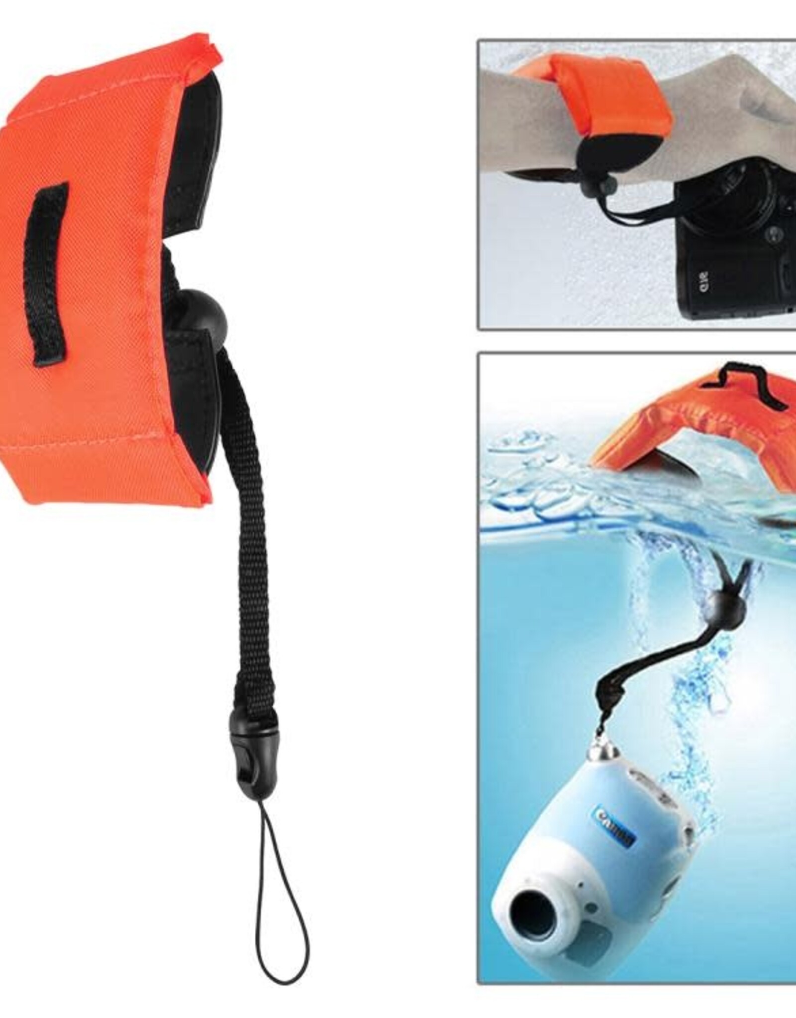 PULUZ Underwater Photography Floating Bobber Wrist Strap for GoPro Hero11 Black / HERO10 Black / HERO9 Black /HERO8 / HERO7 /6 /5 /5 Session /4 Session /4 /3+ /3 /2 /1, Insta360 ONE R, DJI Osmo Action and Other Action Cameras, Length: 20cm