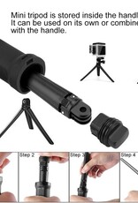 PULUZ 3-Way Grip Foldable Tripod Selfie-stick Extension Monopod for GoPro, Insta360 ONE R, DJI Osmo Action and Other Action Cameras, Length: 20-58cm