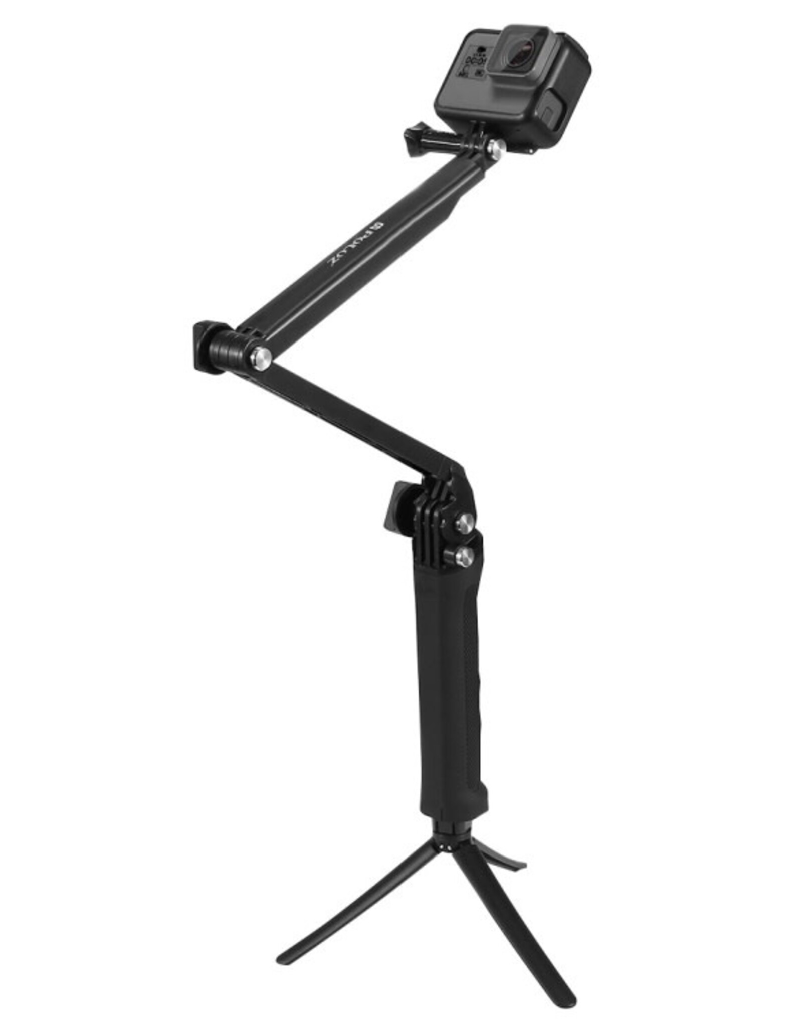 PULUZ 3-Way Grip Foldable Tripod Selfie-stick Extension Monopod for GoPro, Insta360 ONE R, DJI Osmo Action and Other Action Cameras, Length: 20-58cm