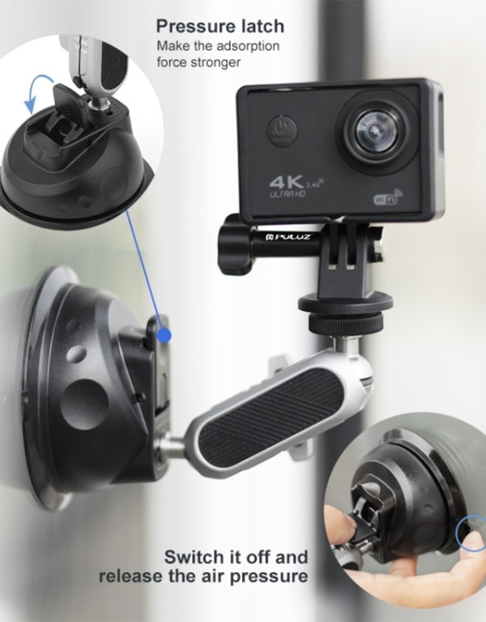 Action camera Suction cup bracket PU861
