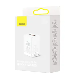 Baseus Super Si Pro Quick Charger C+U 30W CN White