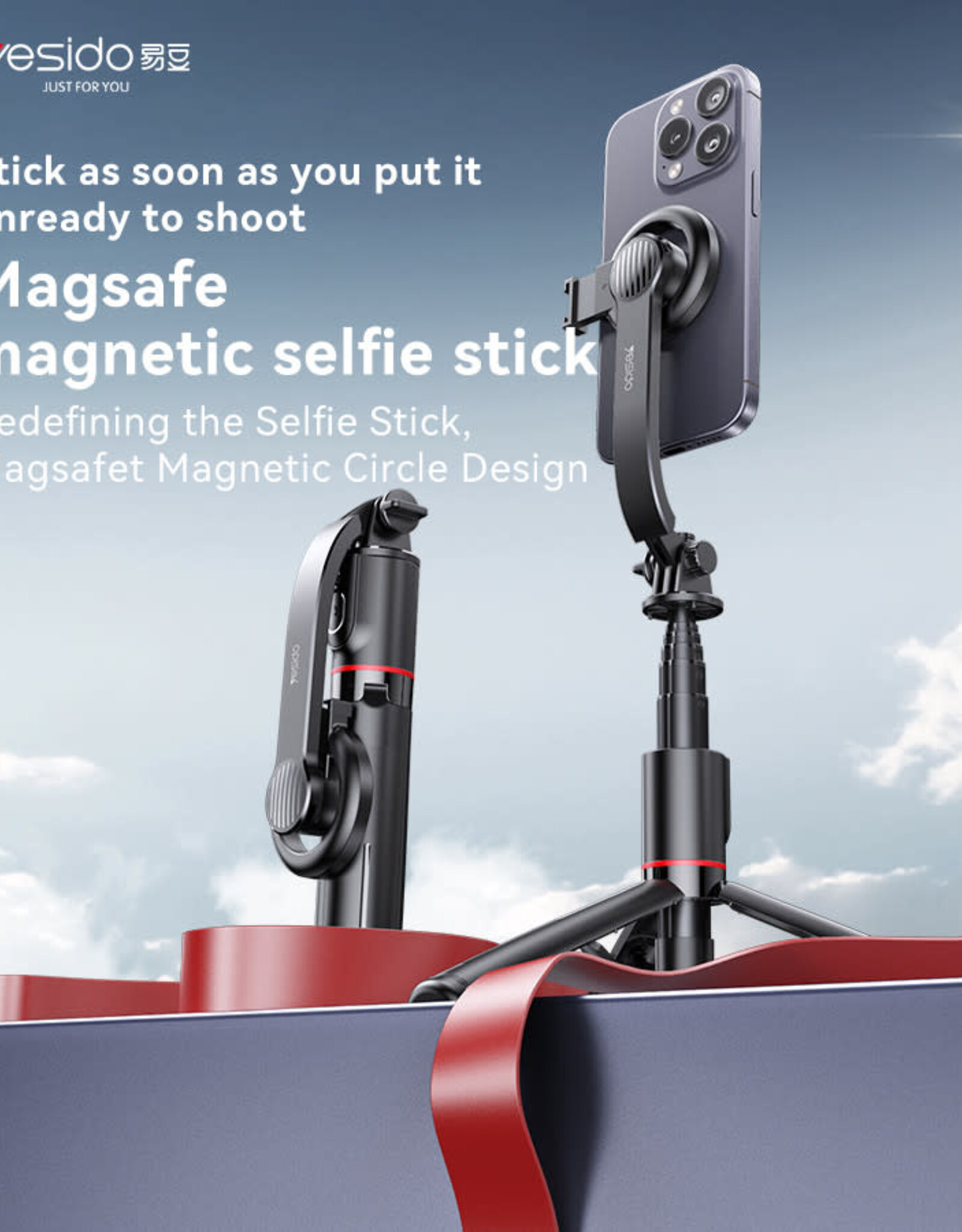 Telesin MINI selfie stick magnetic version