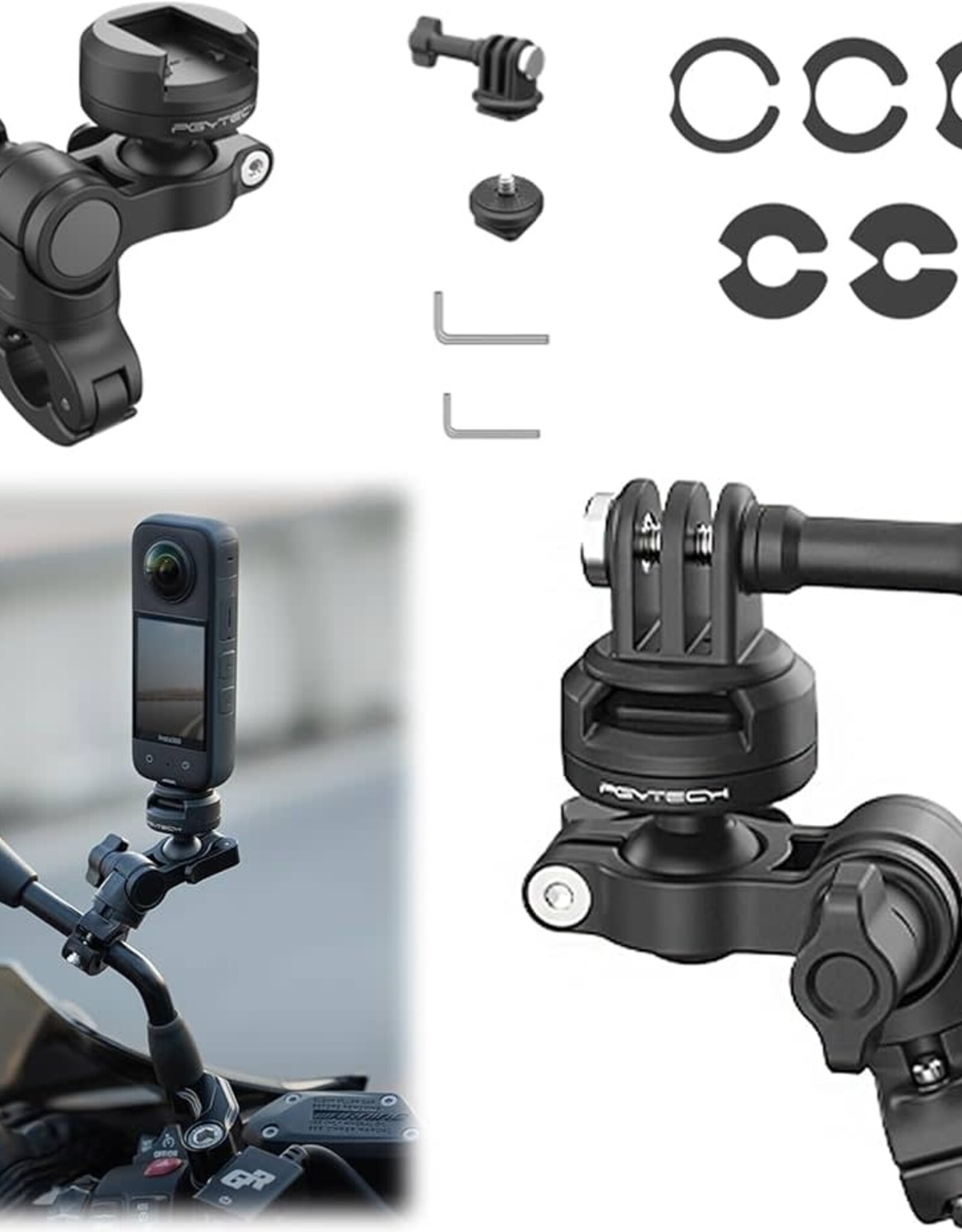 PGYTECH CapLock Rearview Mirror Mount
