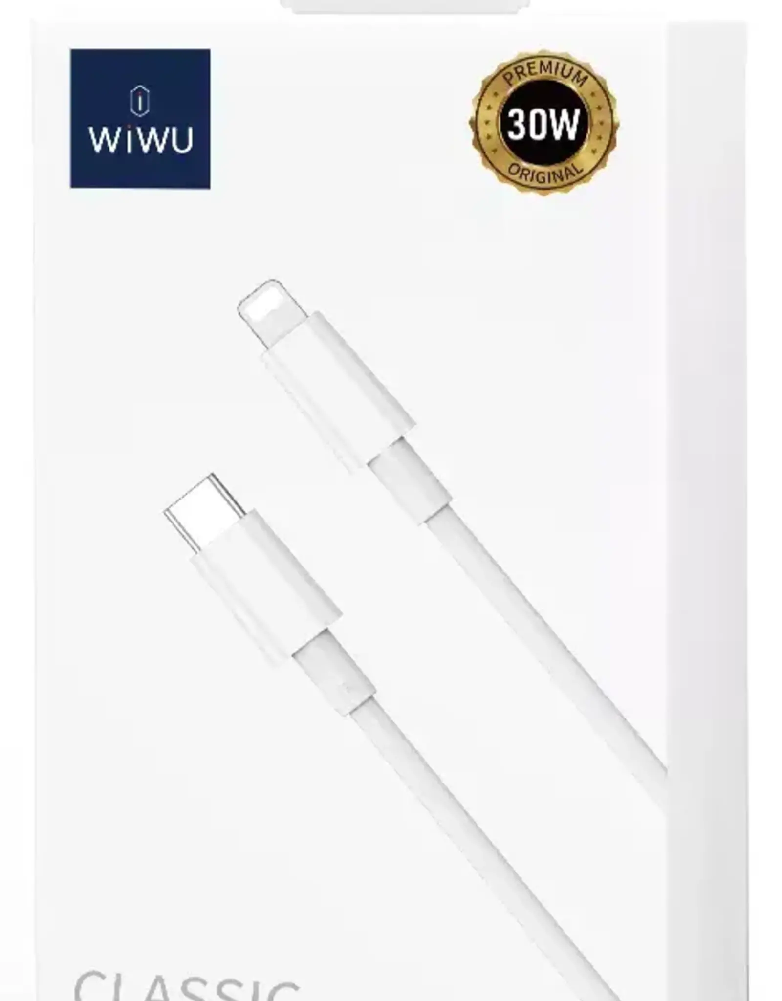 Classic Data Cable USB C - Lightening 30w Wi-C008