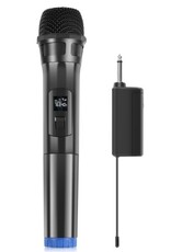 PULUZ UHF Wireless Dynamic Microphone with LED Display Black