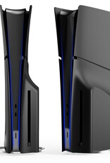 Shell Panels For PlayStation 5 Slim Accessories Protective Replacement Faceplate (Black)