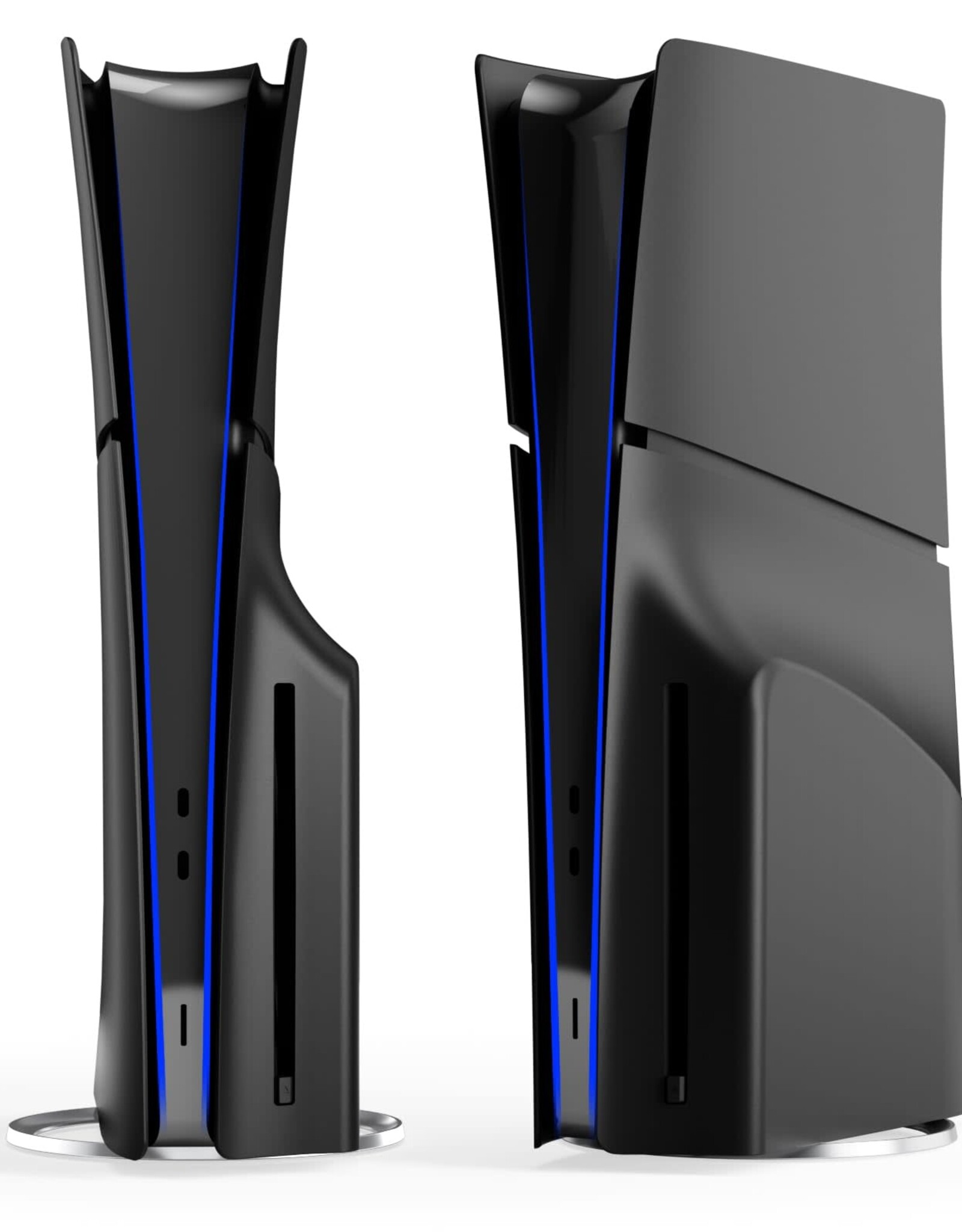 Shell Panels For PlayStation 5 Slim Accessories Protective Replacement Faceplate (Black)