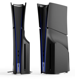 Shell Panels For PlayStation 5 Slim Accessories Protective Replacement Faceplate (Black)