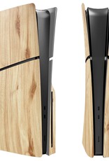 Shell Panels For PlayStation 5 Slim Accessories Protective Replacement Faceplate (Wood Grain)