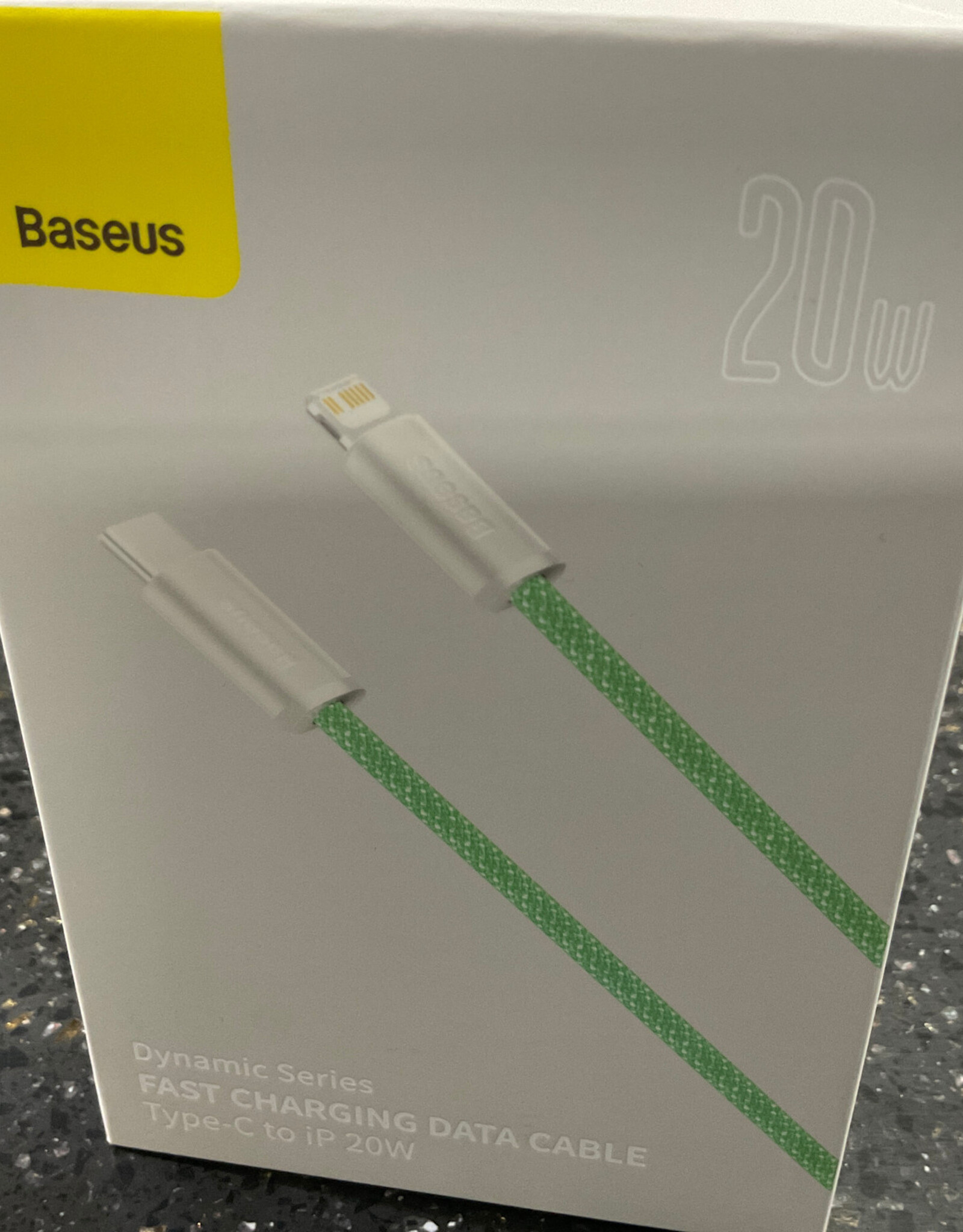 Baseus Dynamic CHarging Data Cable Type- C to Lightening 20W Green