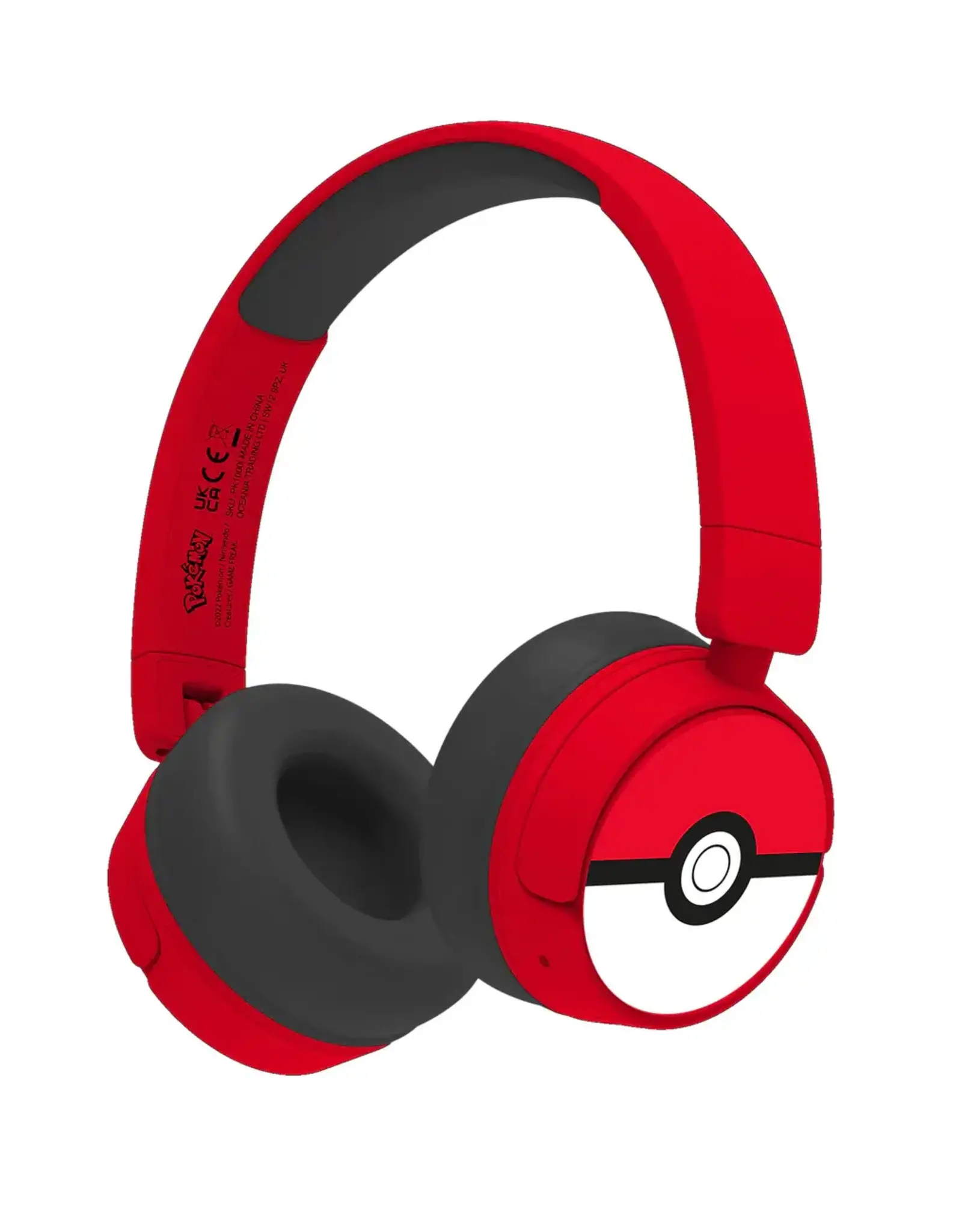 Pokémon Poke Ball Kids Wireless Headphones - Red