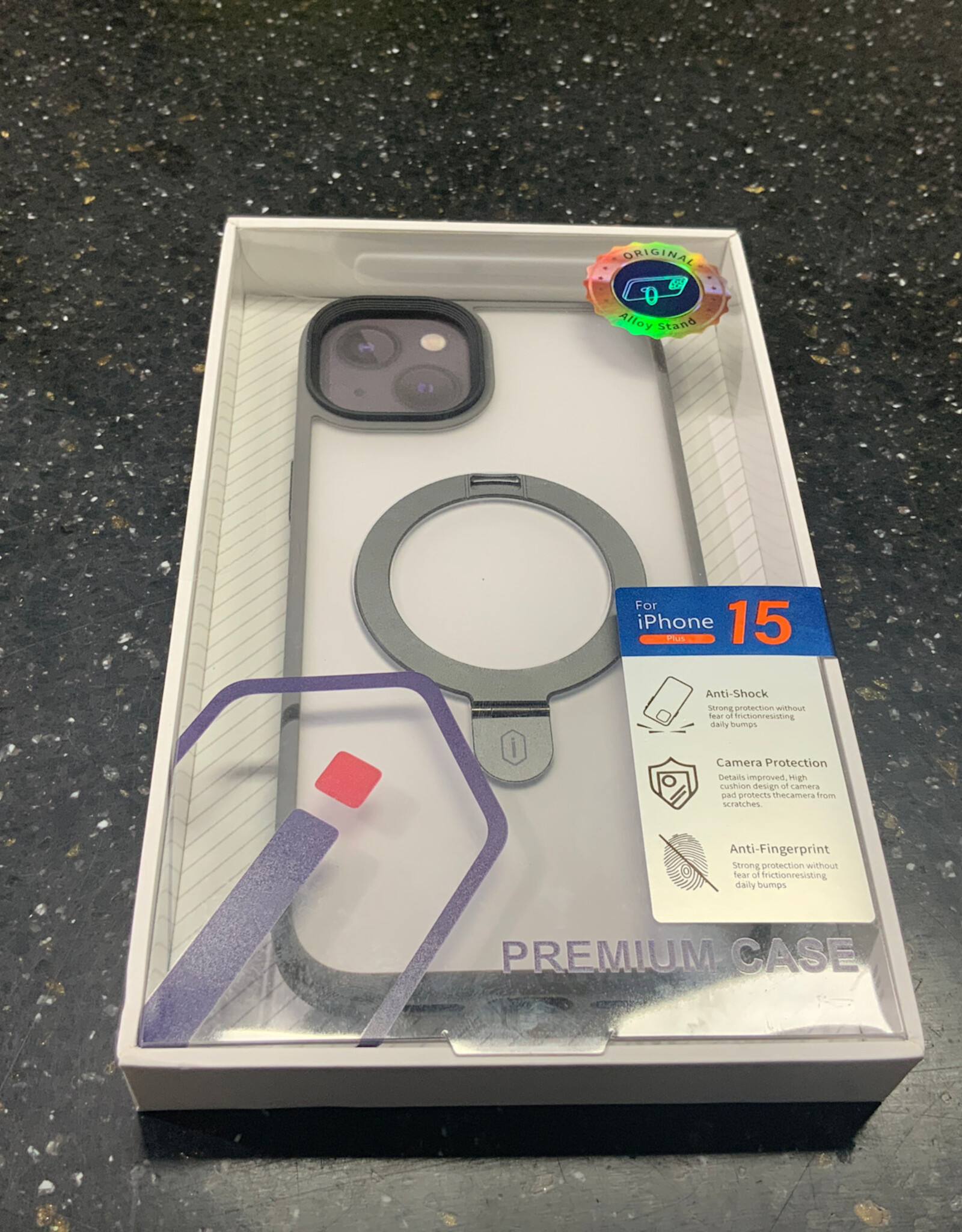 15 plus wiwu grey premium case