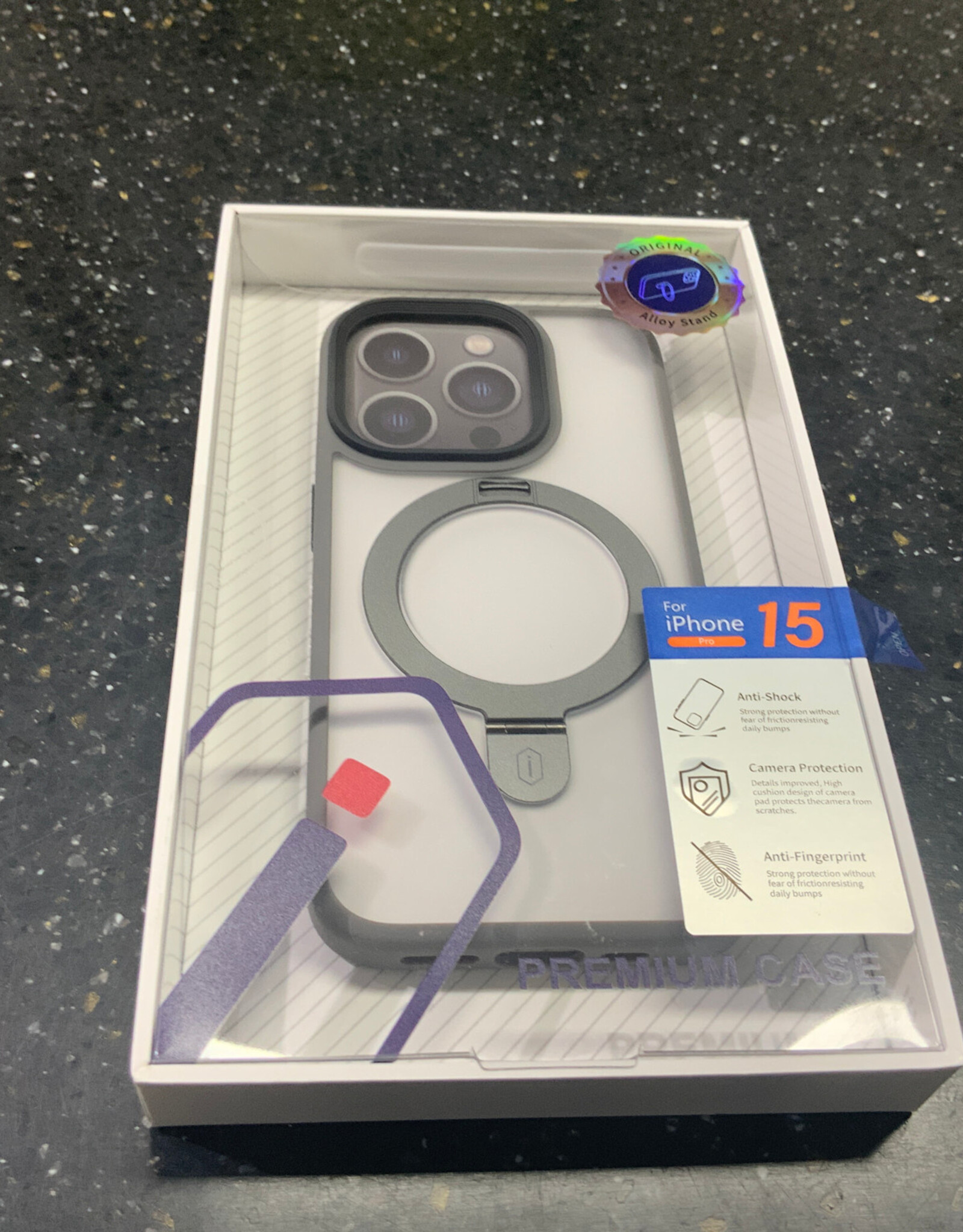 15 pro wiwu grey premium case