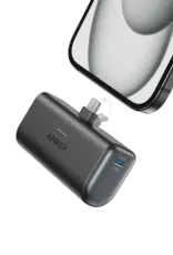 Anker Nano 22.5W Power Bank w/ Built-in Foldable USB-C Connector - Black