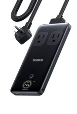 Baseus Blade Fast Charging Power Strip 2AC+1U+3C 140w With Digital Display 1.5m Cosmic Black