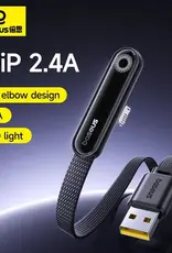 Baseus MVP 3 fast charging cable USB-A to iP 2.4A Cosmic Black (1M)