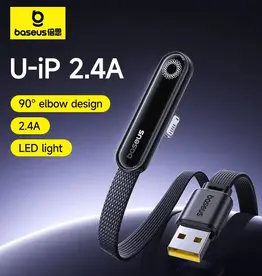 Baseus MVP 3 fast charging cable USB-A to iP 2.4A Cosmic Black (1M)