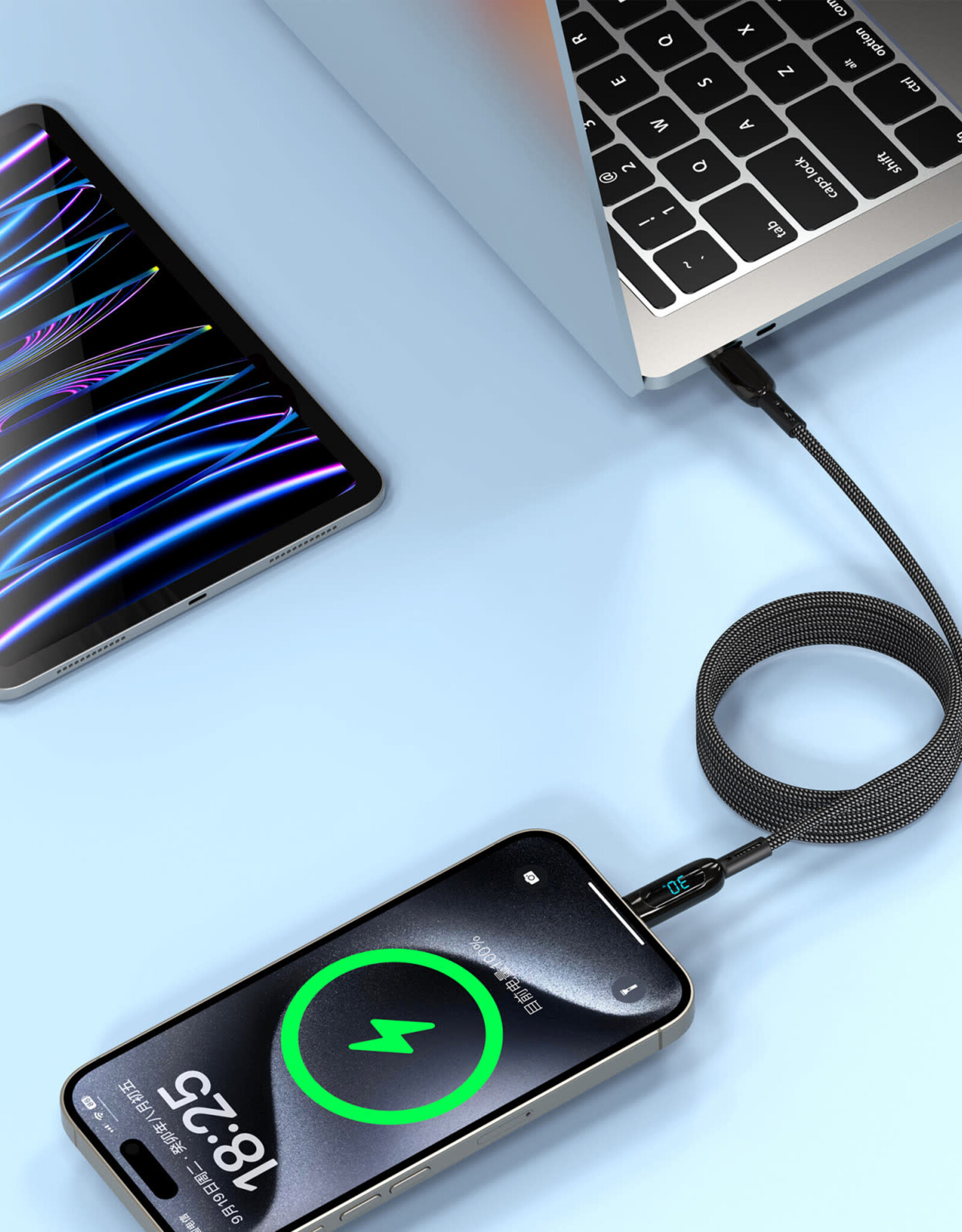 MagQ Zinc Alloy Cable Wi-C041 C-L Black