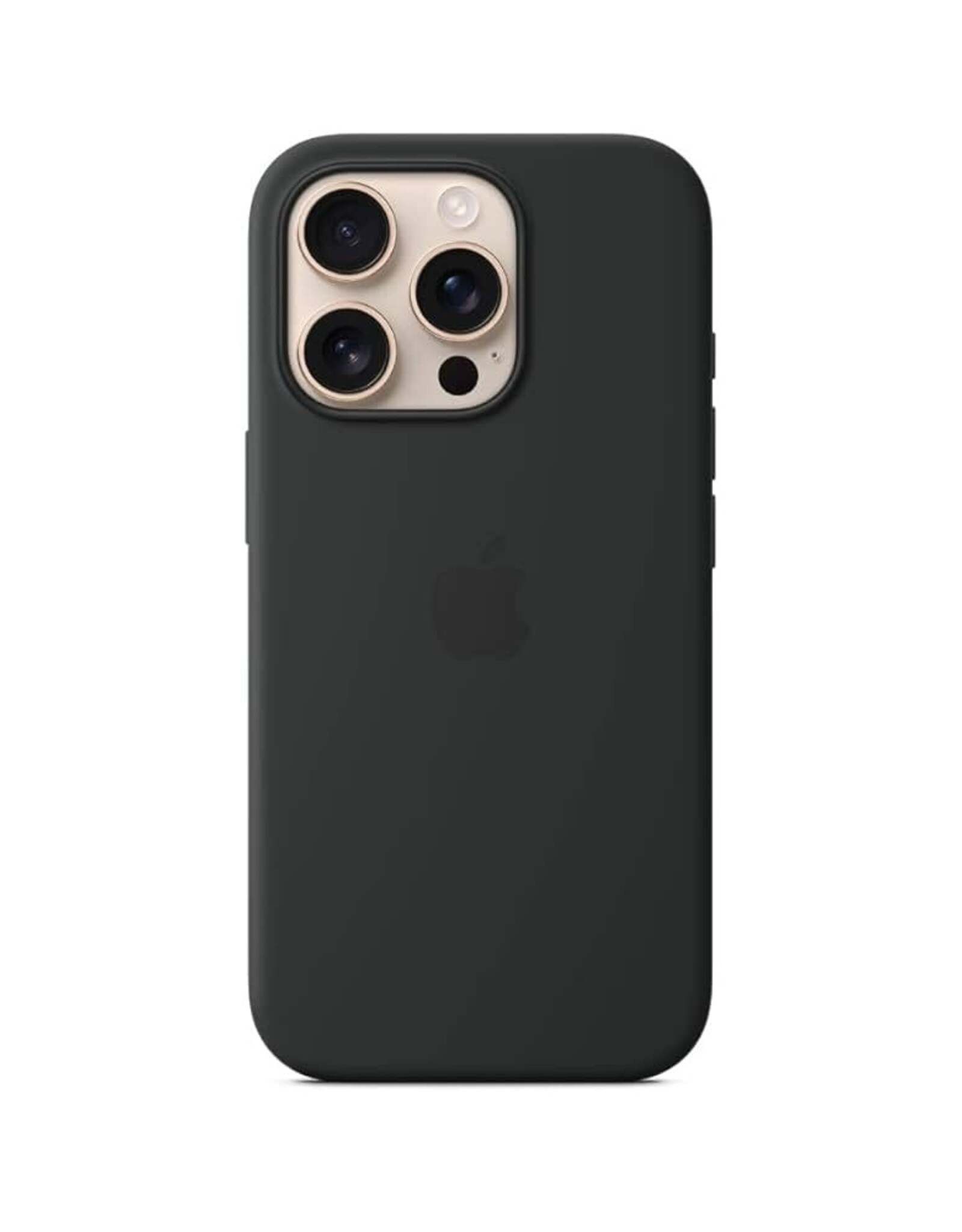 Liquid Silicone case with MagSafe Pop up window for iPhone 16 Pro Max Black