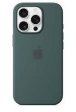 Liquid Silicone case with MagSafe Pop up window for iPhone 16 Pro Max Lake Green
