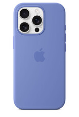 Liquid Silicone case with MagSafe Pop up window for iPhone 16 Pro Max Periwinkle