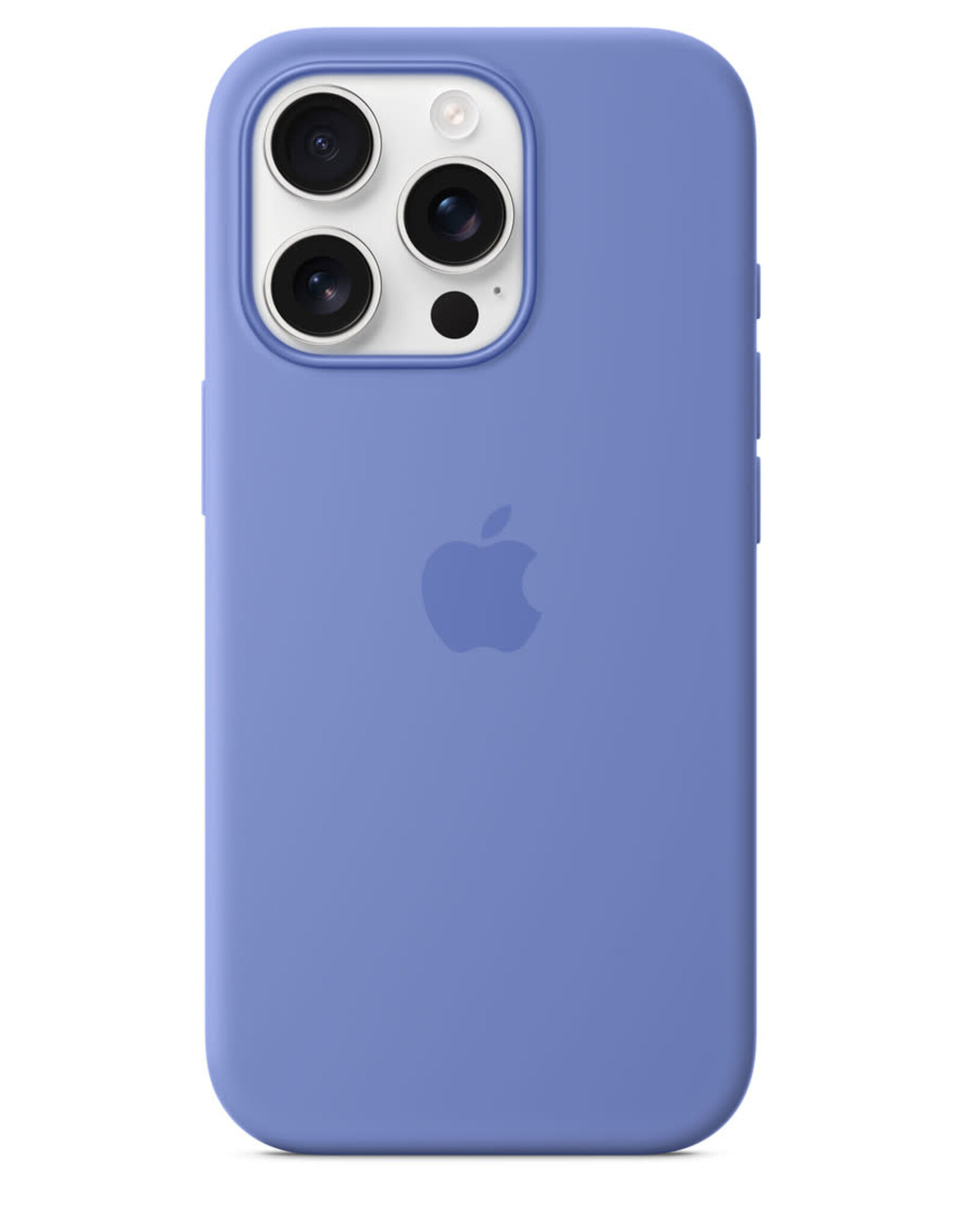 Liquid Silicone case with MagSafe Pop up window for iPhone 16 Pro Max Periwinkle