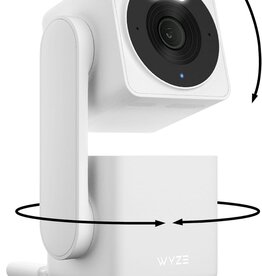 WYZE CAM PAN V4 – 4K SMART SECURITY CAMERA – AI INDOOR/OUTDOOR – COLOR NIGHT VISION – 360° PAN/TILT/8X DIGITAL ZOOM – 2.4G/5G – WORKS WITH ALEXA & GOOGLE ASSISTANT – HOME, BABY & PET MONITORING
