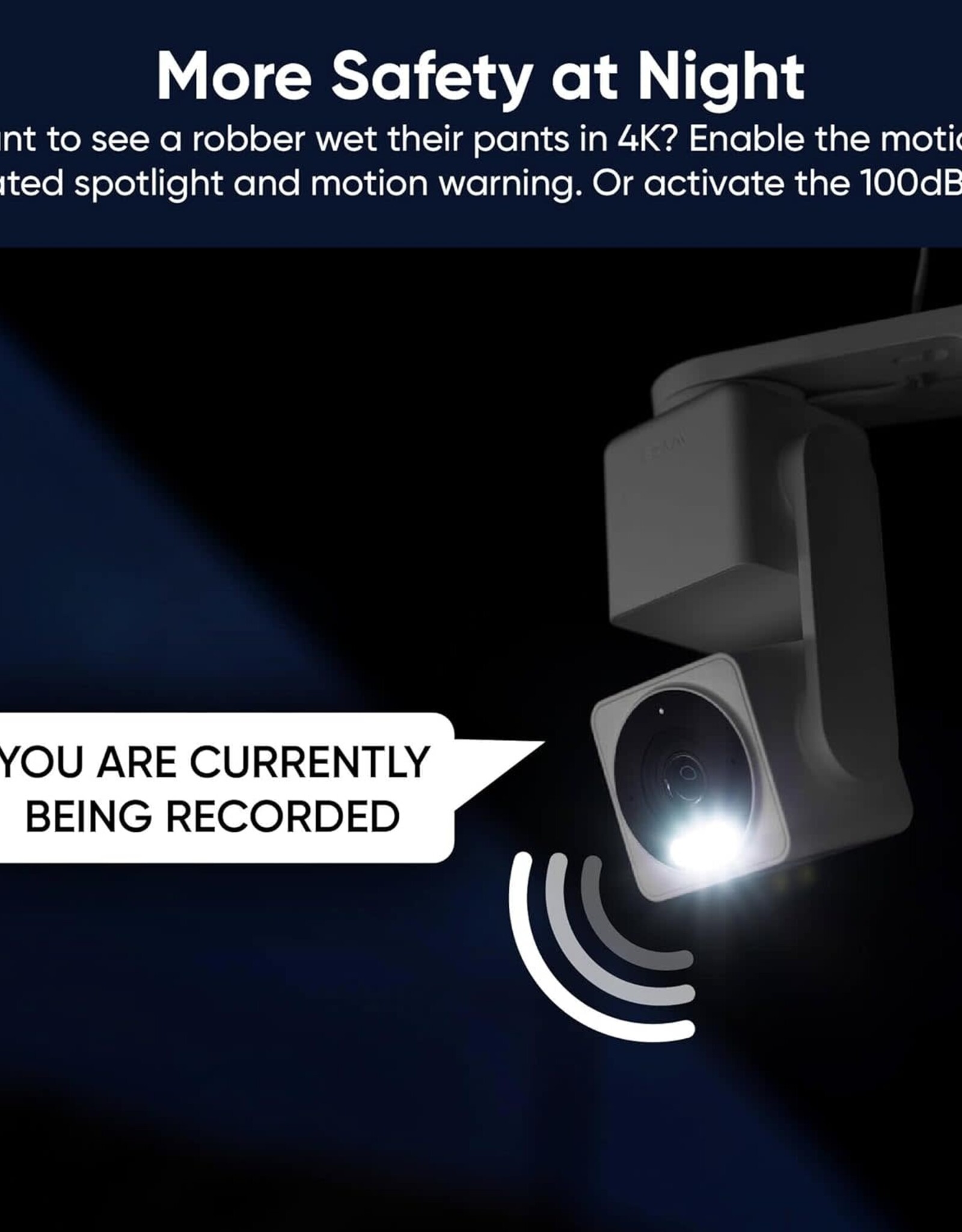WYZE CAM PAN V4 – 4K SMART SECURITY CAMERA – AI INDOOR/OUTDOOR – COLOR NIGHT VISION – 360° PAN/TILT/8X DIGITAL ZOOM – 2.4G/5G – WORKS WITH ALEXA & GOOGLE ASSISTANT – HOME, BABY & PET MONITORING