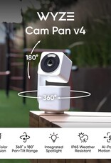 WYZE CAM PAN V4 – 4K SMART SECURITY CAMERA – AI INDOOR/OUTDOOR – COLOR NIGHT VISION – 360° PAN/TILT/8X DIGITAL ZOOM – 2.4G/5G – WORKS WITH ALEXA & GOOGLE ASSISTANT – HOME, BABY & PET MONITORING WYZE CAM PAN V4 – 4K SMART SECURITY CAMERA – AI INDOOR/OUTDOOR – COLOR NIGHT VISION – 360° PAN/TILT/8X DIGITAL ZOOM – 2.4G/5G – WORKS WITH ALEXA & GOOGLE ASSISTANT – HOME, BABY & PET MONITORING