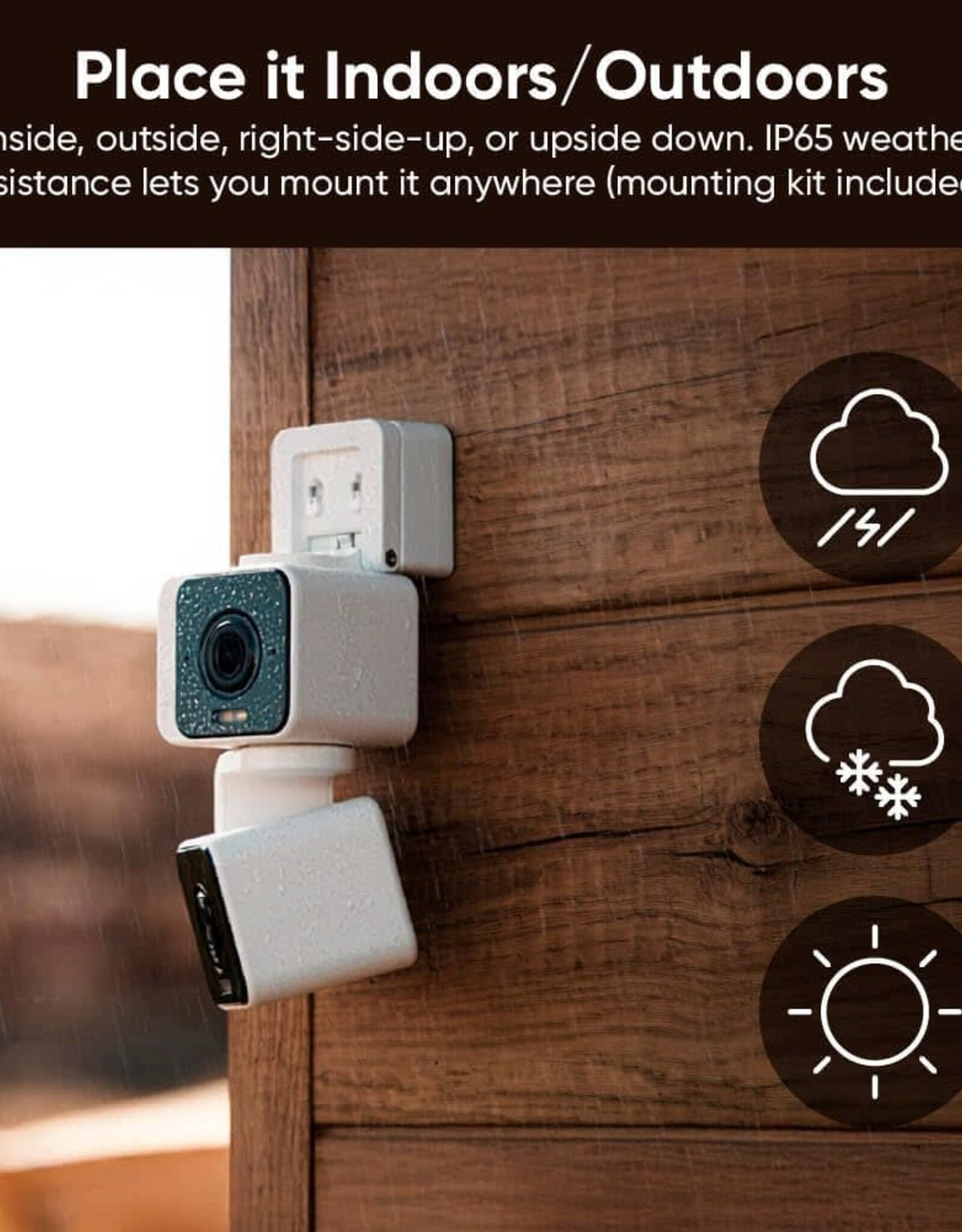 WYZE DUO CAM PAN – INDOOR/OUTDOOR IP65 – 2K SMART SECURITY CAMERA – 360° PAN/TILT – COLOR NIGHT VISION – COMPATIBLE WITH ALEXA & GOOGLE ASSISTANT