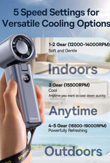 Baseus GoTrip DT1 High-Speed Foldable Handheld Fan Grey