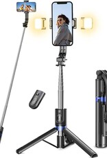 Live Broadcast Tripod Selfie Stick (upgraded version of SE005 with filled light)